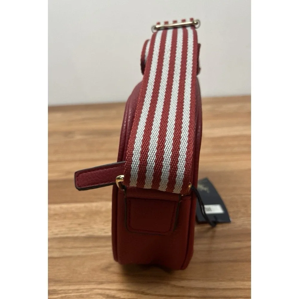 US Polo Assn. Crossbody Purse Bag Dark Red, Thick Adjustable Strap NEW